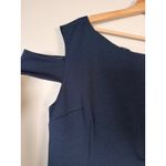 Trina Turk One Shoulder Enchantment Sheath Dress Indigo Navy Blue Size 12 Photo 3