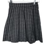 B. Moss Skirt Womens 4 Black White Plaid A Photo 0