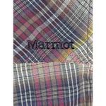 Marmot  Shirt Womens S‎ Purple Plaid Long Sleeve Button Front Blouse Small Photo 3