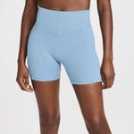 Le Ore Andria Bike Shorts in Chambray size XXL Blue Stretch NWT Photo 0