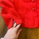 Le Suit  dress suit 8 Red 2 piece Blazer and Skirt 
Tailored and Lined. Photo 3
