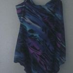 TrimShaper 18 Blue Purple Tiger One Piece Swim Suit Plus Photo 0