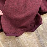 PINK - Victoria's Secret  maroon/wine cropped toggle long sleeve sweater, size S Photo 3