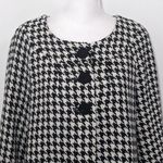 Lapis Black and White Houndstooth Jacket Size Small Cropped Houndstooth Blazer Photo 2