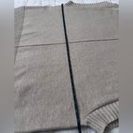 Moth X Anthro Beige Slouchy Oversized Turtle Neck Sleeveless Sweater Vest Photo 6