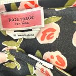 Kate Spade New York medium ditsy rosed flutter sleeve keyhole top TB2 2893 Black Photo 3