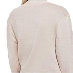 Free People  - NWT Women's Starry Night Shimmer Metallic Sweater Cream Puff Sz L Photo 1