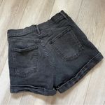 3x1  NYC High Rise Rolled Cuff Denim Shorts Black (Size 27) Photo 3