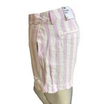 Old Navy NEW  Striped Linen Blend Purple White Shorts Women's Size 6 Photo 2
