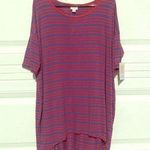 LuLaRoe NWT  Red & Dark Blue Shirt Photo 0