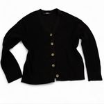 Hudson Jeans Hudson Los Angeles heavy black knit cardigan M Photo 1