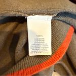 Brunello Cucinelli  Cashmere Sweater Light Brown with Orange Trim Small Photo 3