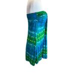 Apt. 9  Womens Dress Size M Blue Tie Dye Strapless Flowy Colorful Modern A Line Photo 3