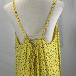 Torrid Challis Lace Up Back Yellow Floral Print Swing Cami Tank Top Size… Photo 7