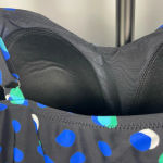 Seekers Australia Black‎ Shaping Blue Green Polka Dot One Piece Bathing Suit Black Size 12 Photo 6