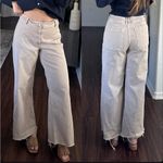 Mango Catherine Culotte High-Rise Jeans Tan Photo 7