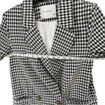 Olivaceous Blazer Jacket S Black White Gingham Check Pockets Preppy Corpcore Photo 7