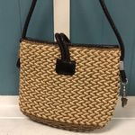 Brighton  Woven Textile‎ Body Leather Trim & Shoulder Strap Casual Bag *read Photo 4