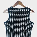 Misook  Black White Houndstooth Sleeveless Knit Tank Top Small Photo 7