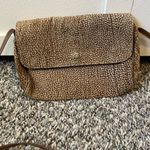 Borbonese Redwall Brown Leather‎ Made In Italy Vintage Top Zip Crossbody Purse Photo 0