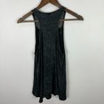 American Age Black Acid Wash Crochet Tank Top Women's M Goth Fairy Grunge Boho Photo 6