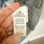 Calvin Klein Jeans Casual Button-Down Shirt Dress in Navy & White Thin Stripe M Photo 5