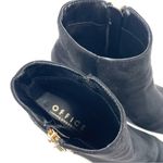Office London Suede Side Zip Ankle Booties Heeled Boot Black Size 9 Photo 5