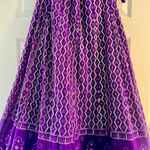Brand new Classy Purple Sequence Embroidery Work Georgette Lehenga Choli! Size L Photo 5