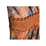 Sky ✽ Silk Plunging V Neck Corset + Stone Mini Dress ✽ Peach Print ✽ XS ✽ Celeb Pink Photo 4