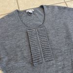 Lacoste  Gray Grey Logo Sweater Preppy Short Dress Woolmark Merino Extra Fine 34 Photo 2