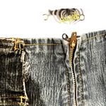 Vintage Y2K Angels Lowrise Bootcut Embroidered Zip Up No Pocket Jeans Size 37” Blue Photo 6