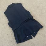 White House | Black Market WHBM Blue Linen Blend Dobby Vest - NWoT - 10 Photo 2