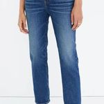 Madewell Size 23 Blue Mid Rise Classic Straight Leg Ankle Cropped Jeans Photo 6