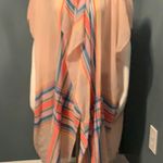 Neon Plaid Kimono Draped Coverup One Size Pink Size undefined Photo 0