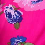 Abercrombie & Fitch Floral Pink Mini Ruffle Dress Large Photo 8