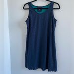 Title Nine  Navy Blue Nimblene Eyelet Mesh Athletic Tank Dress Size Small Photo 1