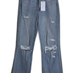 Vervet  Blue Jeans Womens 26 Light Wash Leslie 90s Vintage Flare Distressed Photo 0