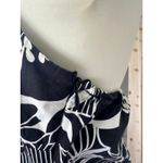 Her Clothes Hawaiian Aloha Tropical Floral Halter Self Tie Side Zip Mini Dress S Black Photo 3
