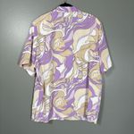 Alia Purple Swirl Funky Hawaiian Button Up Shirt Photo 5