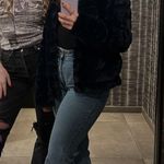 RONNY KOBO Women's Black White Mesh Newspaper Graphic Zanzabar Top Size Large Photo 12