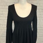 Angie  Black Long Sleeve Sweater Dress-Medium Photo 1