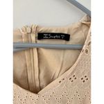 Blush Simplee Size Small Pink Eyelet Lace Above The Knee Dress NWOT Photo 1