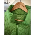 Hannah Green Quilted Puffer Jacket Large Zip Front Black Photo 1