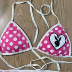 Playboy New Women’s Vintage  polka dot thong bikini Swimsuit size large  Photo 1