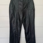 Princess Polly Women’s 4 Black Faux Leather Pants Photo 0