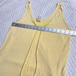 Free People We The Free Tank Top Women's XS Yellow Ribbed Relaxed Front Tie V-Neck Photo 5