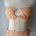 Aanoukis Swimwear Mykonos Strapless Bikini in Nude Tan Size L Photo 4