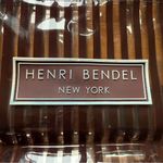 Henri Bendel  Clear Centennial Brown Stripes Tote Photo 1