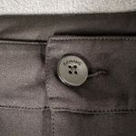 Bamans Womens Small Black Straight Leg Casual Dress Pants Pockets Stretch Photo 3