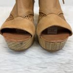 Free People  Revolver Platform Open Toe Clog Tan Brown Size EU 38 US 7.5 Photo 7